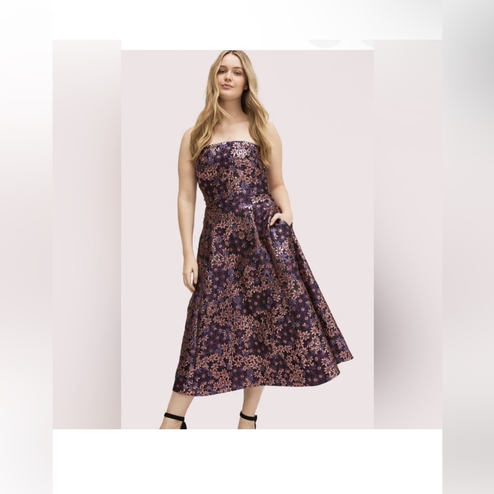 Kate Spade New York Pacific Petals Strapless Dress Size 10